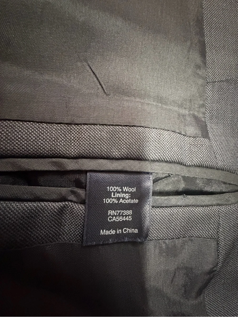 J.Crew Men’s 38R 100% Wool Gray Two Button Blazer Suit Jacket Sport Coat B335